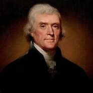 Thomas Jefferson - Third President of the United States - courtesy of Wikipedia Commons