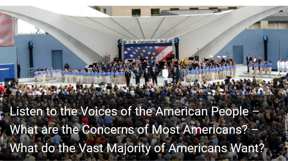 Listen to the Voices of the American People